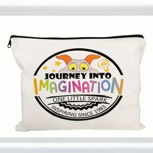 Disney Figment Epcot Journey Into Imagination Cosmetic Makeup Bag Case New Cute